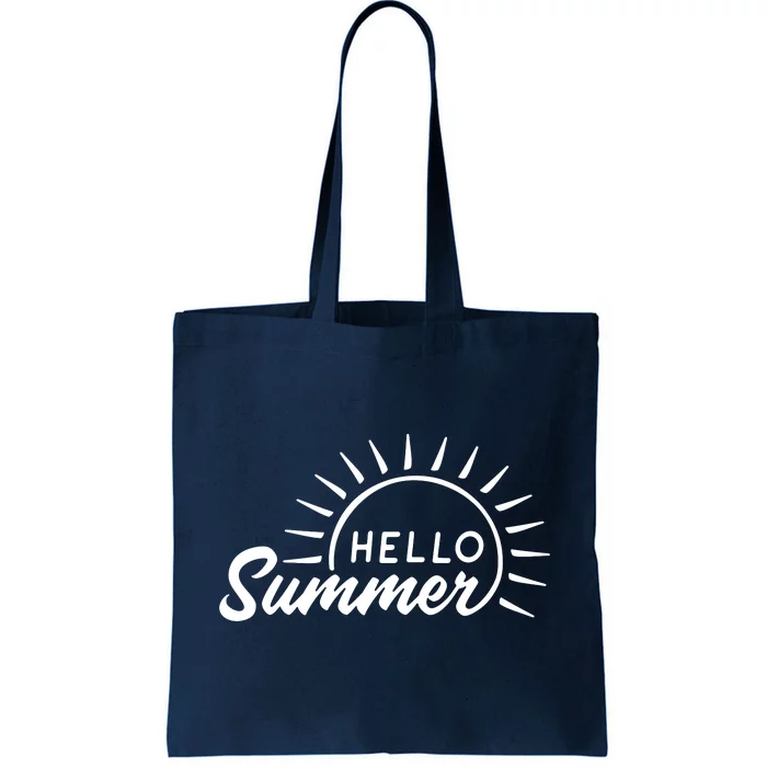 Hello Summer Sunset Tote Bag