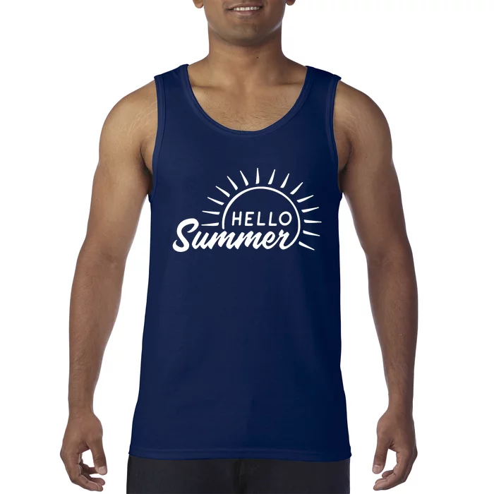 Hello Summer Sunset Tank Top