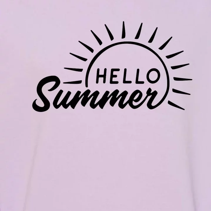 Hello Summer Sunset Garment-Dyed Sweatshirt