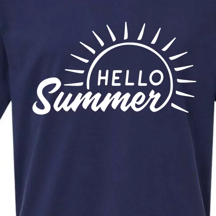 Hello Summer Sunset Sueded Cloud Jersey T-Shirt