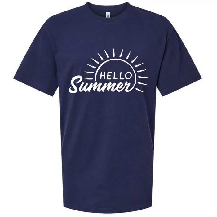 Hello Summer Sunset Sueded Cloud Jersey T-Shirt