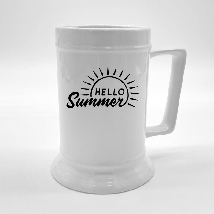 Hello Summer Sunset Front & Back Beer Stein