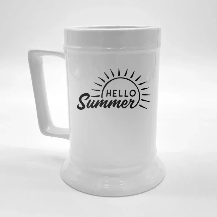 Hello Summer Sunset Front & Back Beer Stein