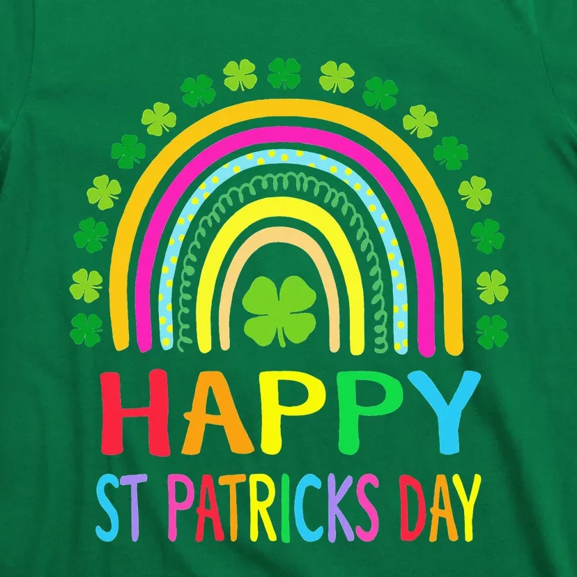 Happy St Saint Patrick's Day Rainbow T-Shirt