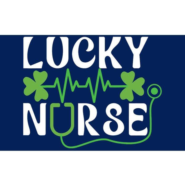 Hospital Shamrock Saint Patrick Day Lucky Nurse Bumper Sticker