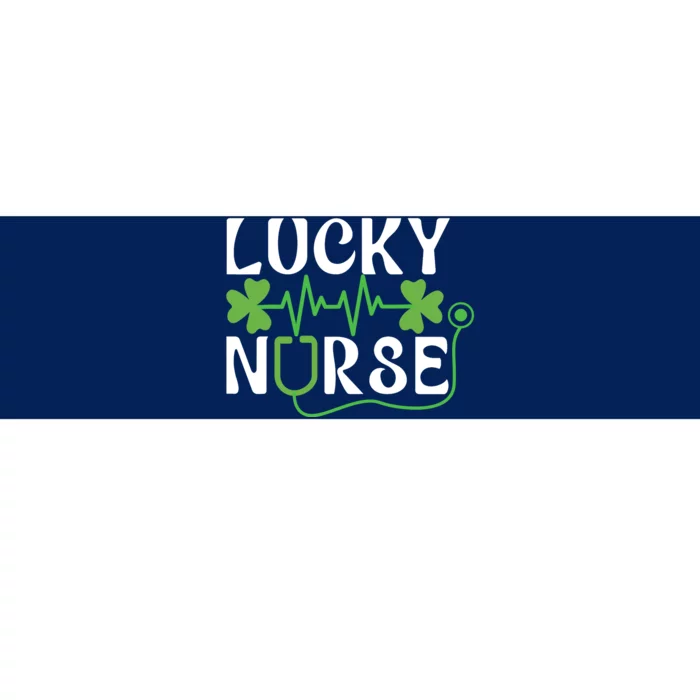 Hospital Shamrock Saint Patrick Day Lucky Nurse Bumper Sticker