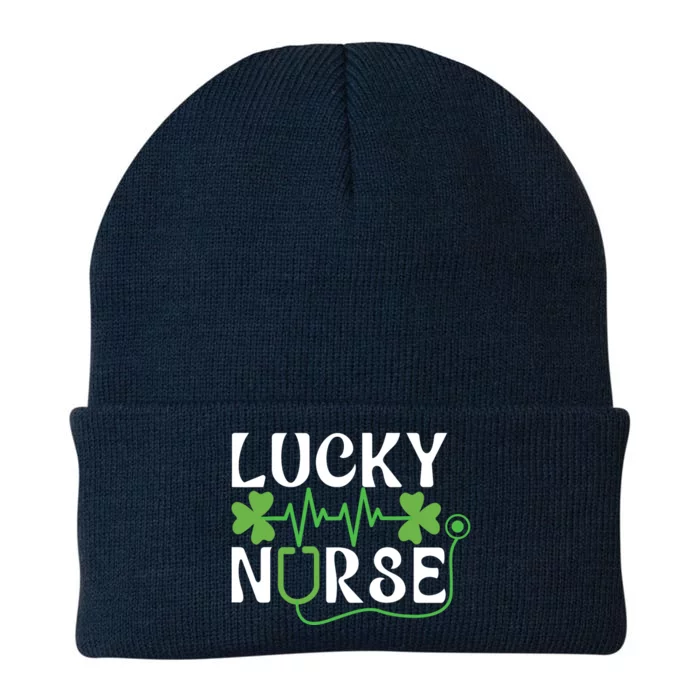 Hospital Shamrock Saint Patrick Day Lucky Nurse Knit Cap Winter Beanie