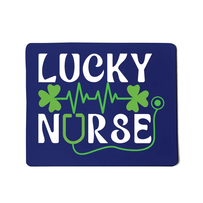 Hospital Shamrock Saint Patrick Day Lucky Nurse Mousepad