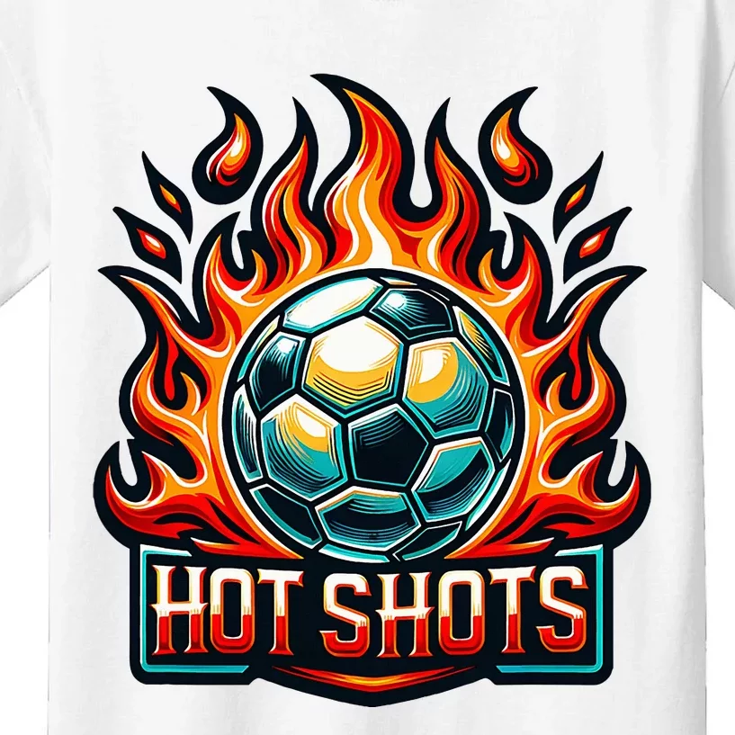 Hot Shots Soccer Team Kids T-Shirt