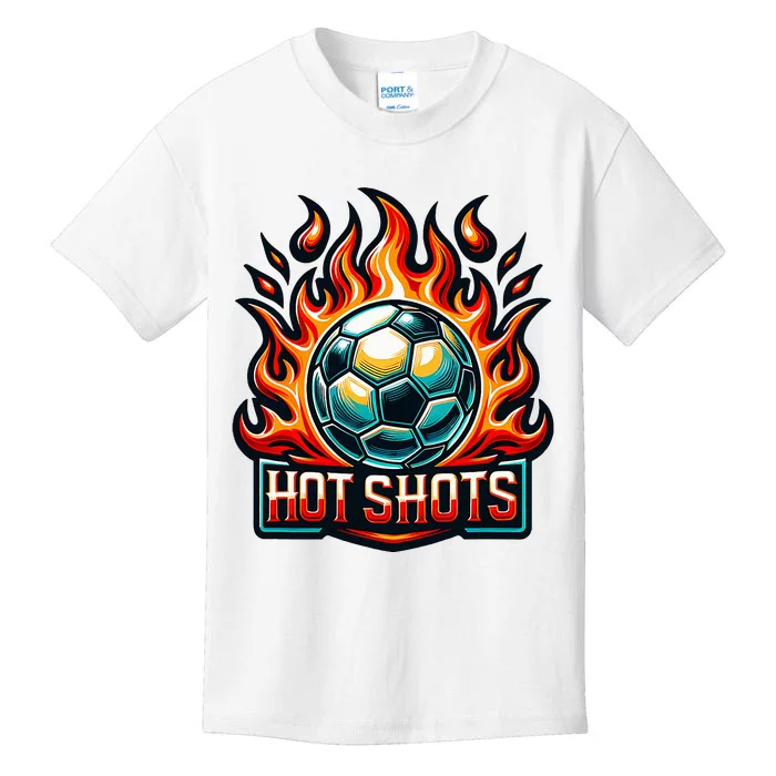 Hot Shots Soccer Team Kids T-Shirt