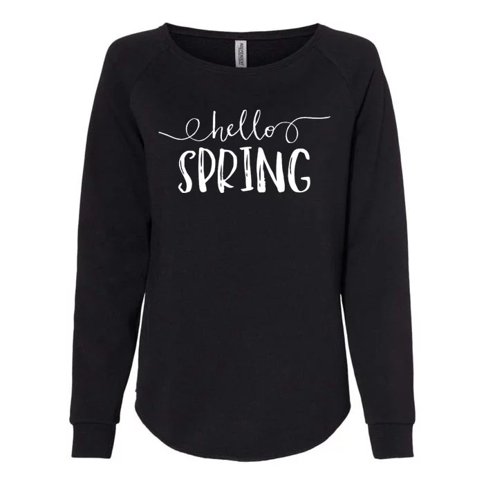 Hello Spring Season Womens California Wash Sweatshirt