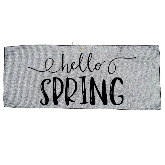 Hello Spring Season Large Microfiber Waffle Golf Towel