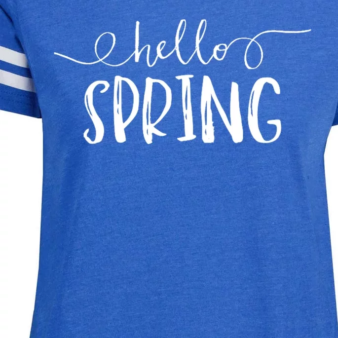 Hello Spring Season Enza Ladies Jersey Football T-Shirt