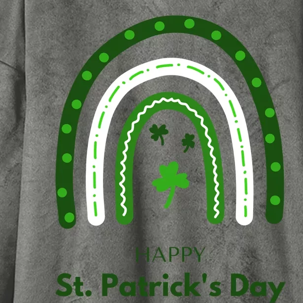 Happy St Saint Patrick's Day Hooded Wearable Blanket