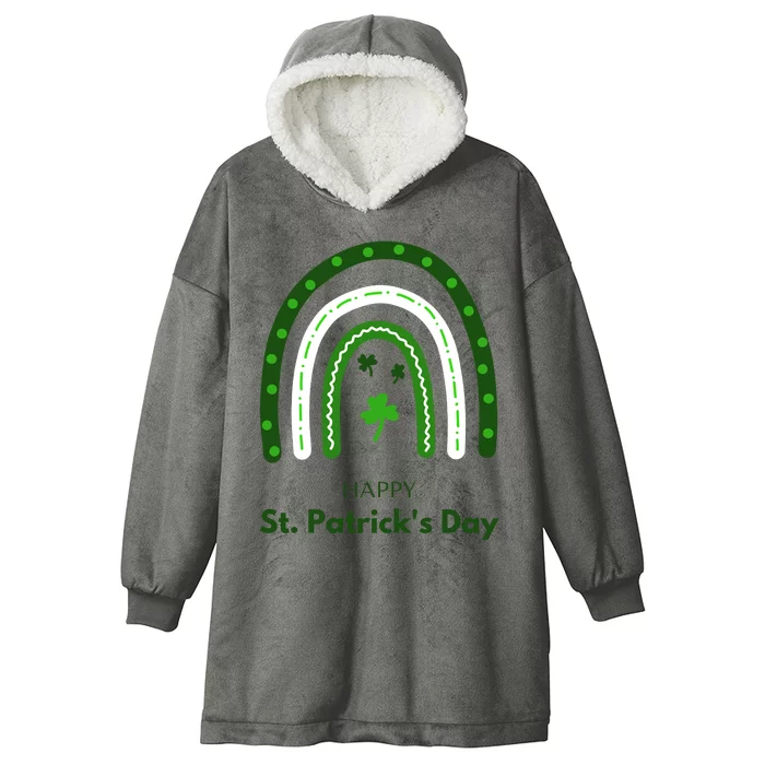 Happy St Saint Patrick's Day Hooded Wearable Blanket