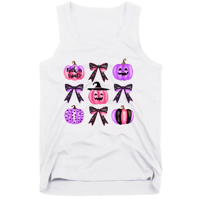 Halloween Spooky Season Coquette Bow Tank Top