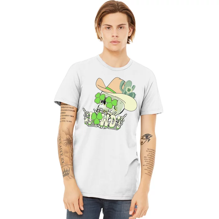 Howdy Skull Shamrock Irish St.Patrick's Day Premium T-Shirt