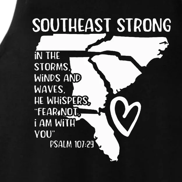 Hurricane Strong Southeast Strong Pray For North Carolina Ladies Tri-Blend Wicking Tank