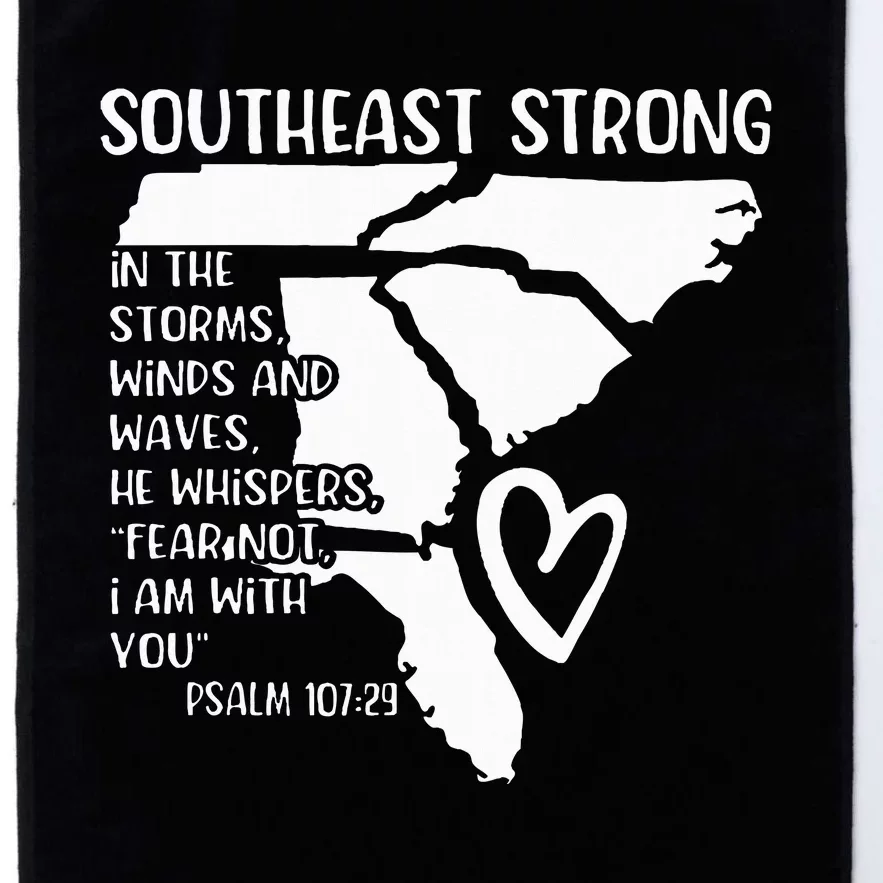 Hurricane Strong Southeast Strong Pray For North Carolina Platinum Collection Golf Towel