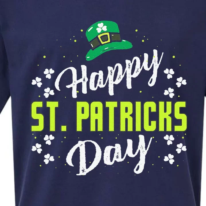 Happy St Saint Patrick's Day Funny Sueded Cloud Jersey T-Shirt