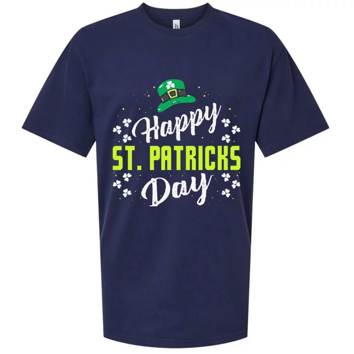 Happy St Saint Patrick's Day Funny Sueded Cloud Jersey T-Shirt