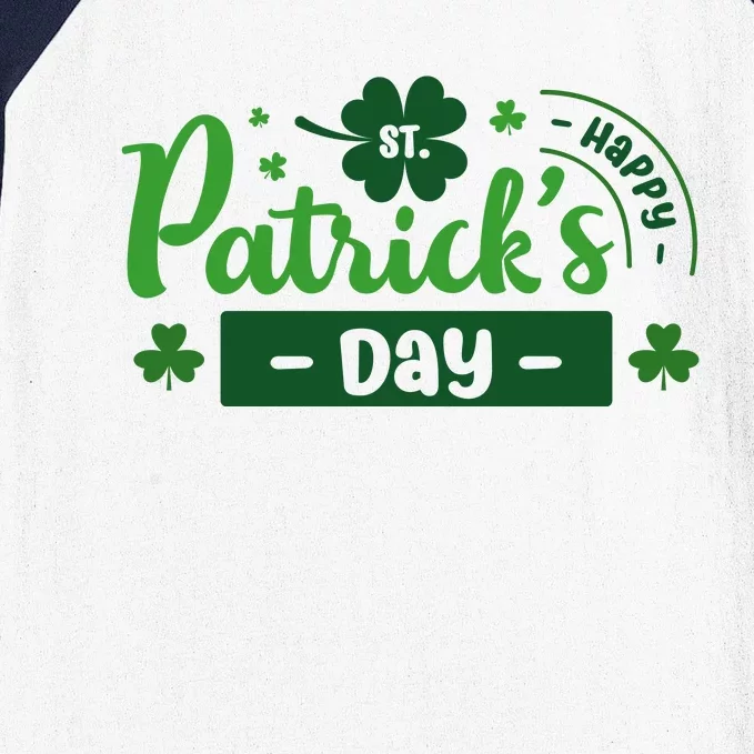 Happy St Saint Patrick's Day Baseball Sleeve Shirt