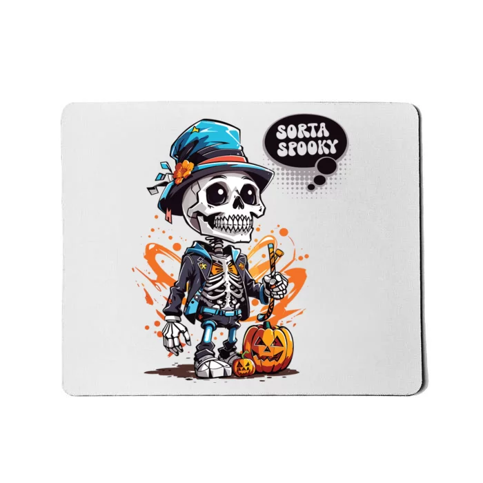 Halloween Skeleton Sorta Spooky Mousepad