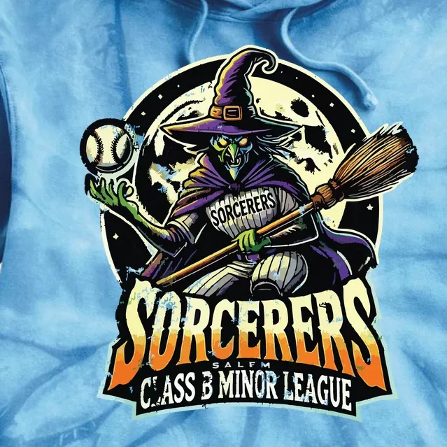 Halloween Salem Sorcerers Minor League Baseball Tie Dye Hoodie