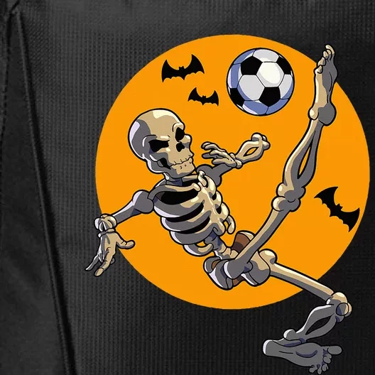 Halloween Soccer Skeleton Costume City Backpack