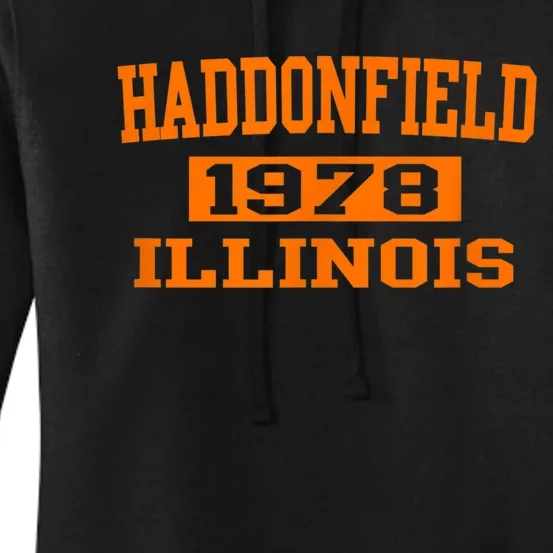 Halloween Spooky Scary Haddonfield Illinois Halloween 1978 Women's Pullover Hoodie