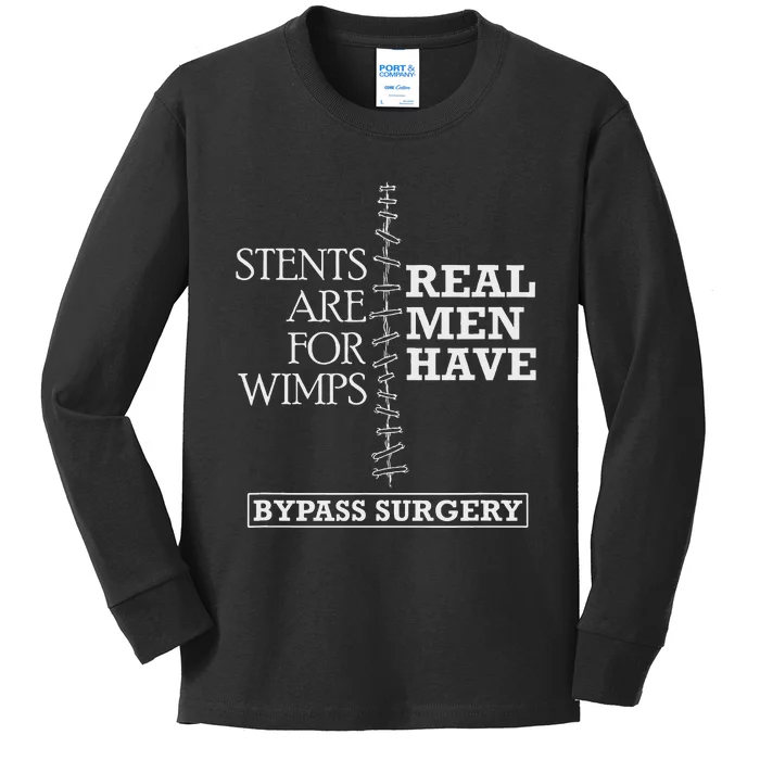 Heart Surgery Survivor After Surgery Recovery Men Bypass Kids Long Sleeve Shirt