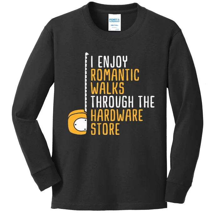 Hardware Store Tools Dad Handyman Humor Kids Long Sleeve Shirt