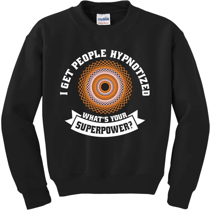 Hypnotist Spiral Tunnel Lover Hypnosis Illusion Hypnotizing Kids Sweatshirt