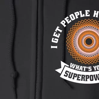 Hypnotist Spiral Tunnel Lover Hypnosis Illusion Hypnotizing Full Zip Hoodie