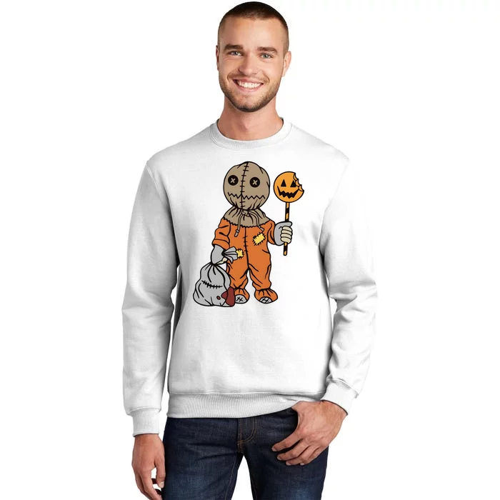 Halloween Sam Trick Or Treat Scary Spooky Vibes Sweatshirt