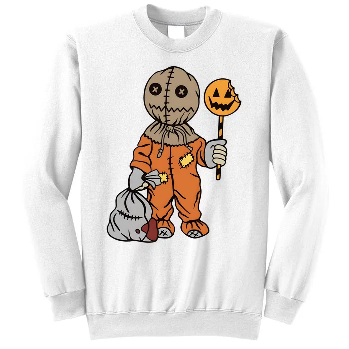 Halloween Sam Trick Or Treat Scary Spooky Vibes Sweatshirt