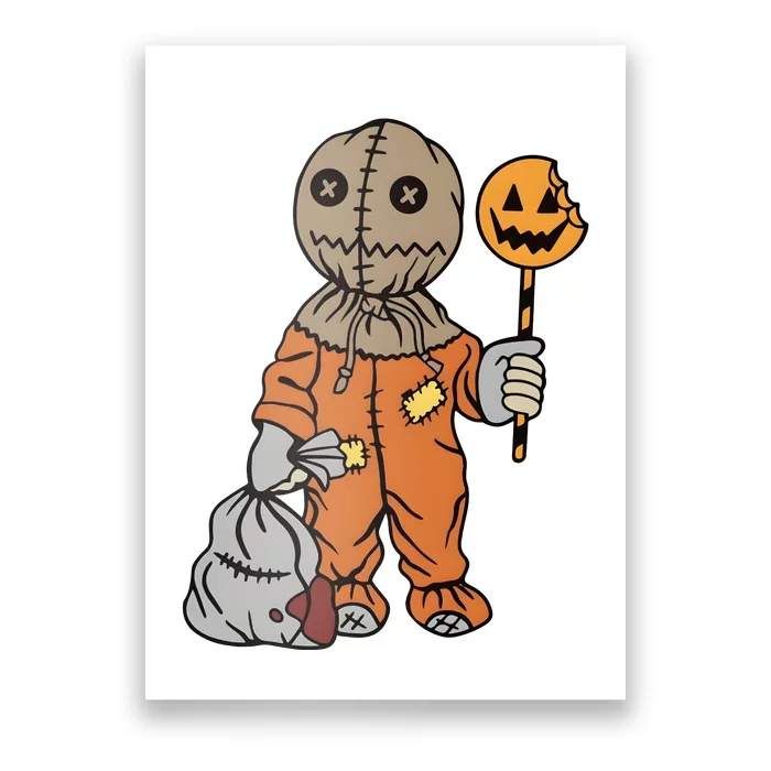 Halloween Sam Trick Or Treat Scary Spooky Vibes Poster