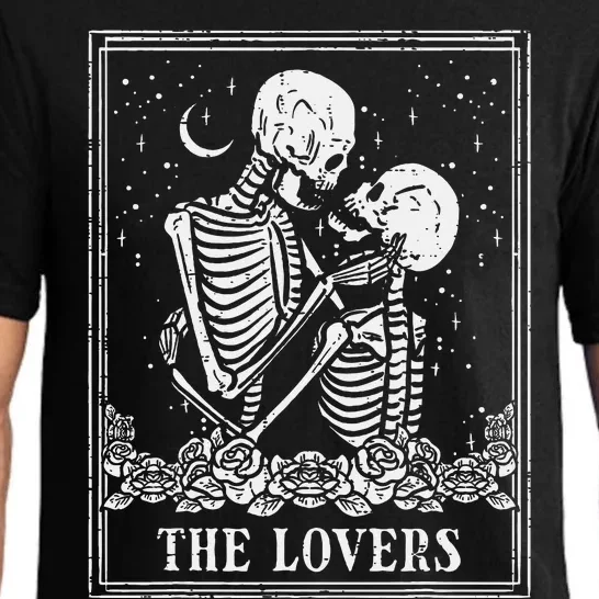 Halloween Skeleton Tarot The Lovers Couple Costume Pajama Set