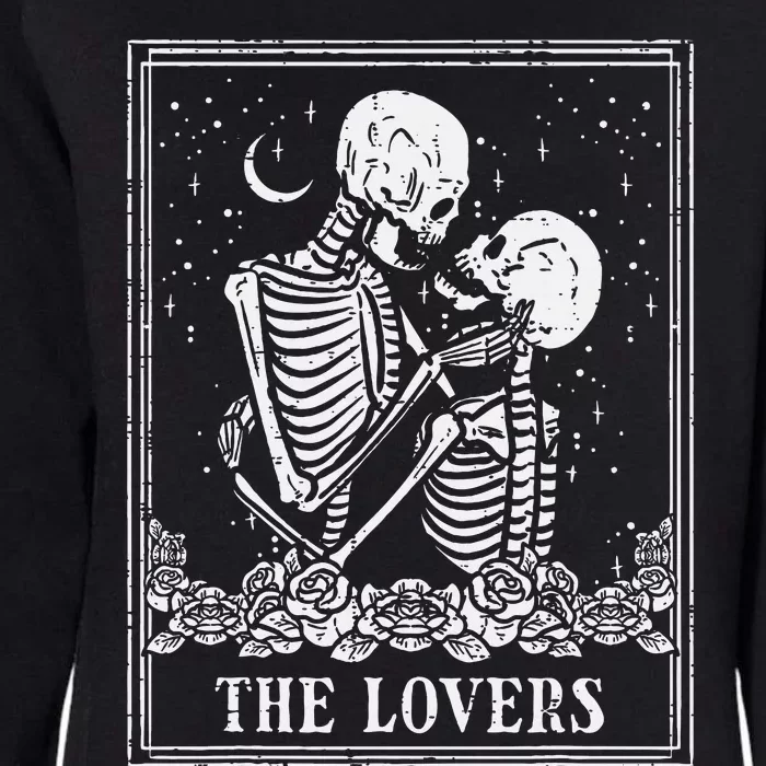 Halloween Skeleton Tarot The Lovers Couple Costume Womens California Wash Sweatshirt