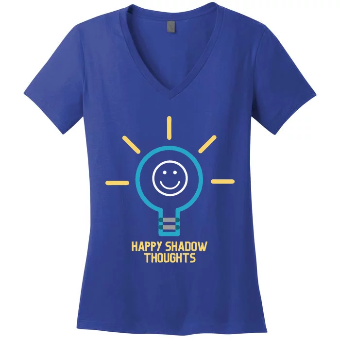 Happy Shadow Thoughts Linh Women's V-Neck T-Shirt