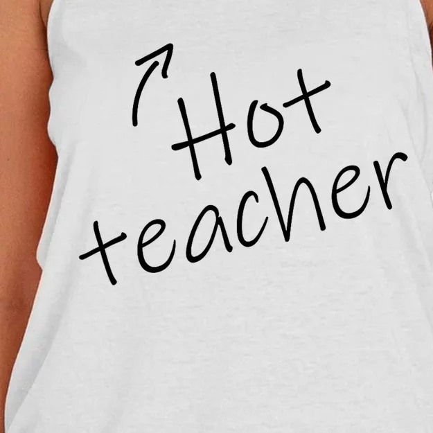 Hot Sexy Teacher Funny Adult Humor Halloween Costume Women's Knotted Racerback Tank