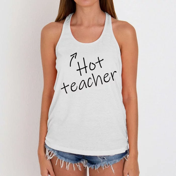 Hot Sexy Teacher Funny Adult Humor Halloween Costume Women's Knotted Racerback Tank