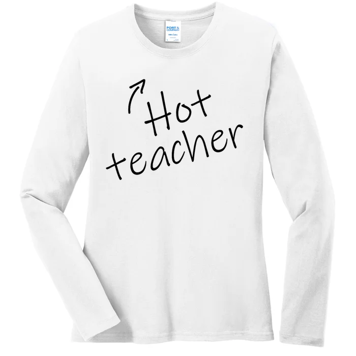 Hot Sexy Teacher Funny Adult Humor Halloween Costume Ladies Long Sleeve Shirt