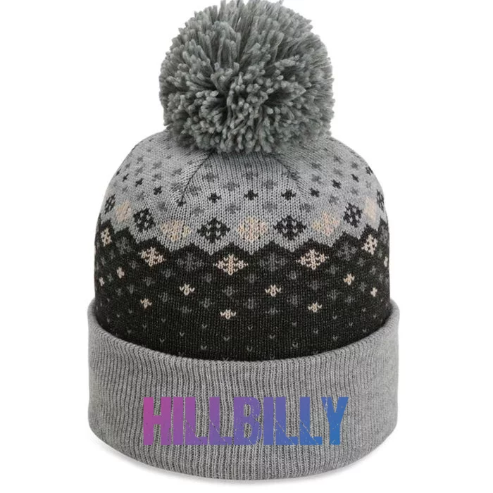 Hillbilly Simple Title Gift The Baniff Cuffed Pom Beanie