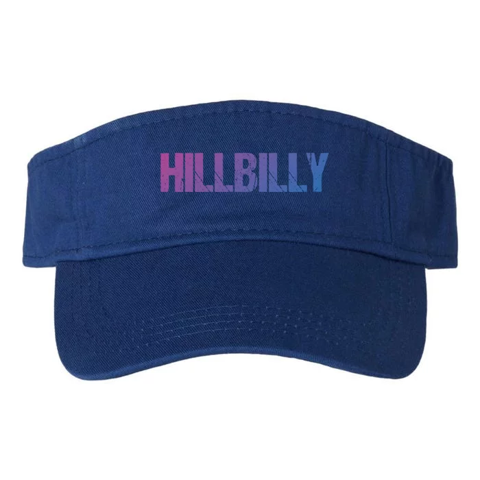 Hillbilly Simple Title Gift Valucap Bio-Washed Visor