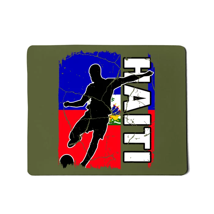 Haitian Soccer Team Haiti Flag Jersey Football Fans Mousepad