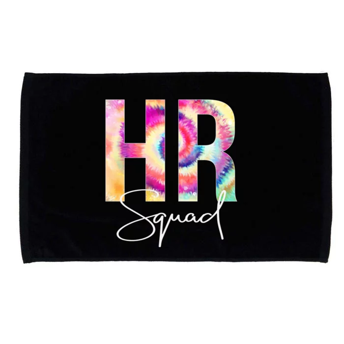 Hr Squad Tie Dye Back To School Appreciation Cool Gift Microfiber Hand Towel