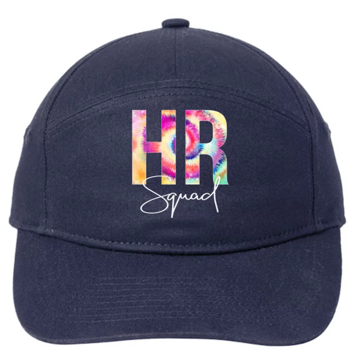 Hr Squad Tie Dye Back To School Appreciation Cool Gift 7-Panel Snapback Hat