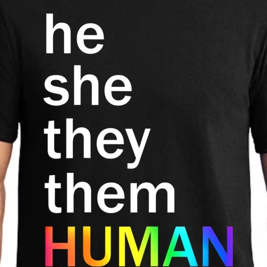 He She They Them Human LGBTQ Pride Pajama Set