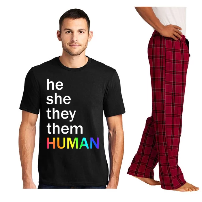 He She They Them Human LGBTQ Pride Pajama Set